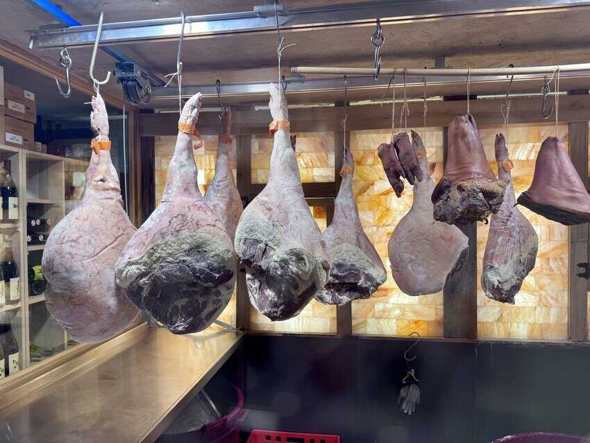 The fancy aging chamber in the cellar of Grič restaurant. 