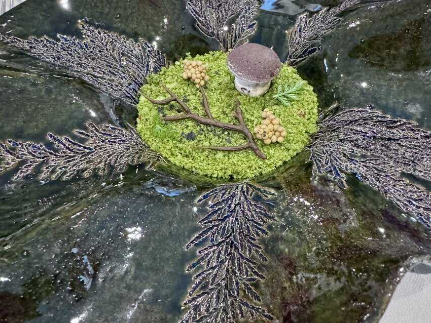 Plate and food design by Chef Ksenija Mahorčič. 