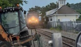 Amtrak Downeaster in Old Orchard Maine