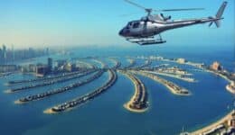 Helicopter above Dubai