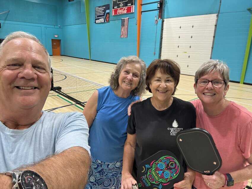 Roger's activity center has an active pickleball playing community.