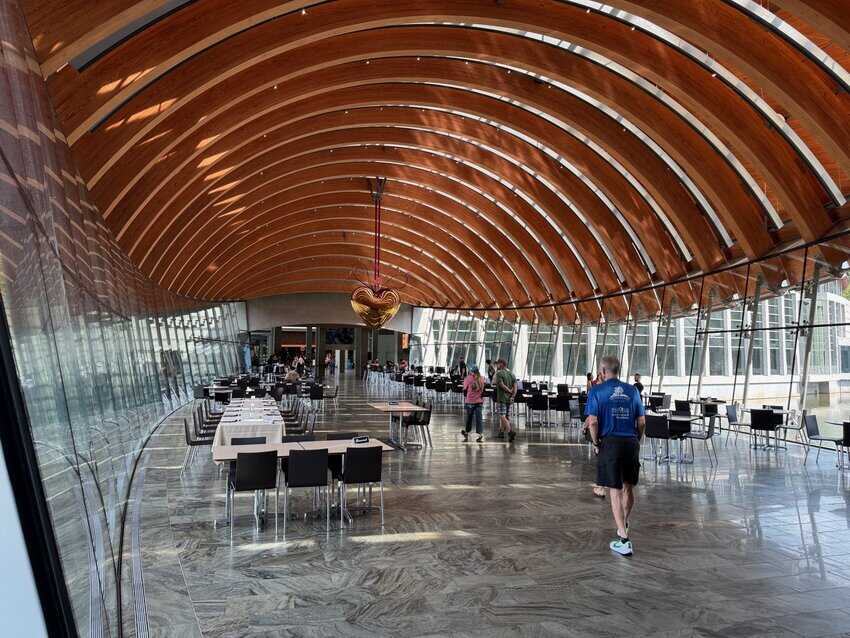The restaurant at Crystal Bridges Museum of American Art, Bentonville, AR.