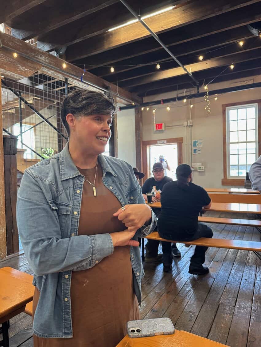 Lacie Bray, of the Ozark Beer Company in Rogers. arkansas