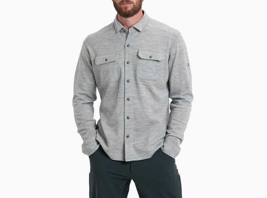 Valentine Sentiment All Year Long 8 Kuhl merino button down shirt Aero
